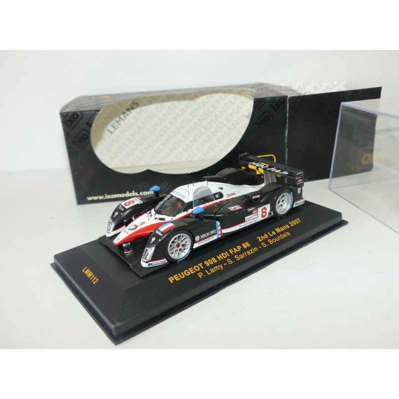 PEUGEOT 908 NÂ°8 LE MANS 2007 IXO LMM112 1:43 ArrivÃ©e 2Ã¨me