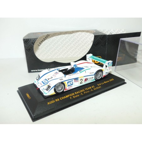 AUDI R8 NÂ°2 LE MANS 2005 IXO LMM077 1:43 ArrivÃ©e 3Ã¨me