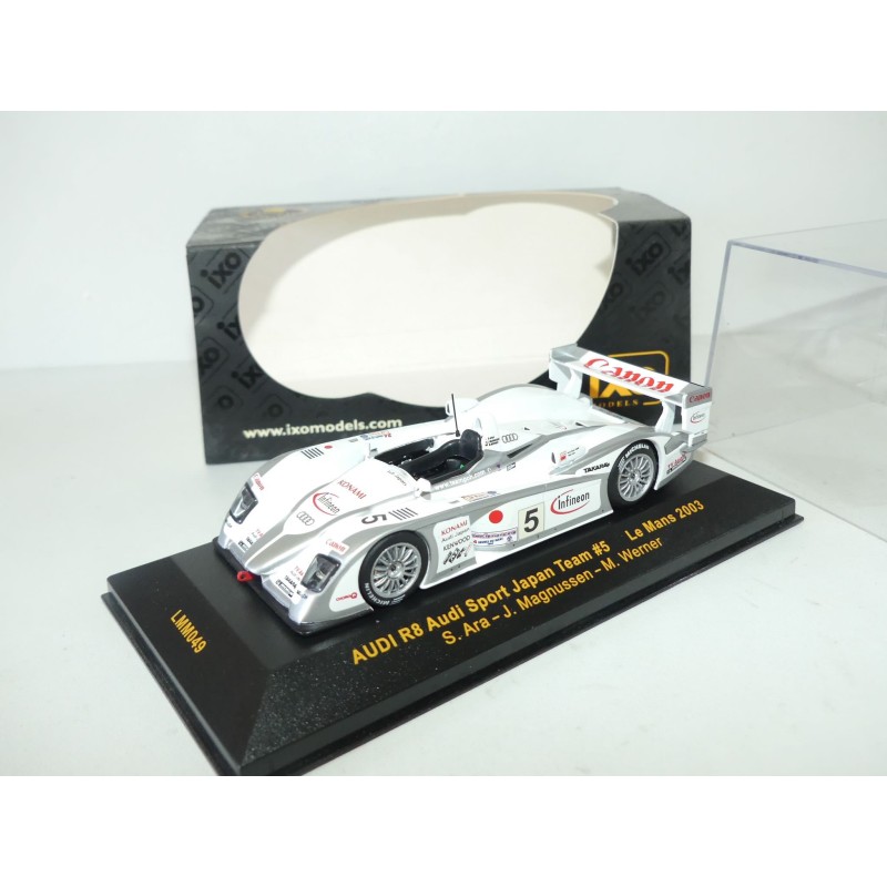 AUDI R8 NÂ°5 LE MANS 2003 IXO LMM049 1:43 ArrivÃ©e 4Ã¨me