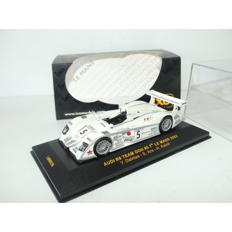AUDI R8 NÂ°5 LE MANS 2002 IXO LMM036 1:43 ArrivÃ©e 7Ã¨me