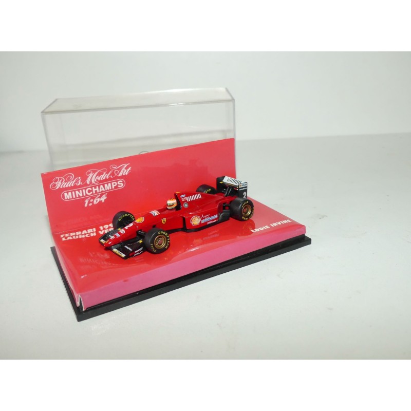 FERRARI F1 LAUNCH VERSION GP 1996 E. IRVINE MINICHAMPS 1:64