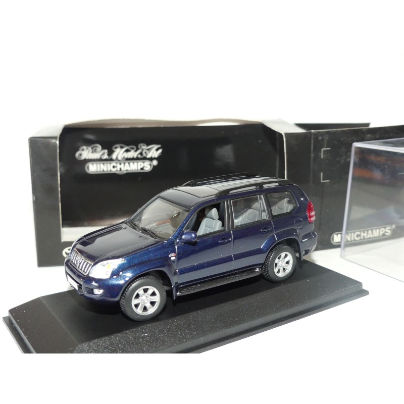 TOYOTA LAND CRUISER SERIE 12 2002 Bleu  MINICHAMPS 1:43