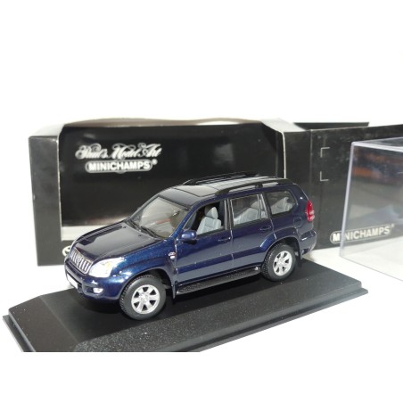 TOYOTA LAND CRUISER SERIE 12 2002 Bleu  MINICHAMPS 1:43