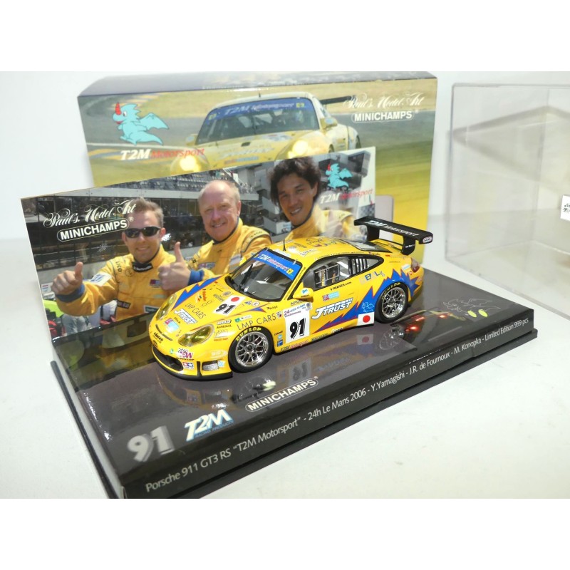 PORSCHE 911 GT3 RS N°91 LE MANS 2006 MINICHAMPS 1:43 Abd