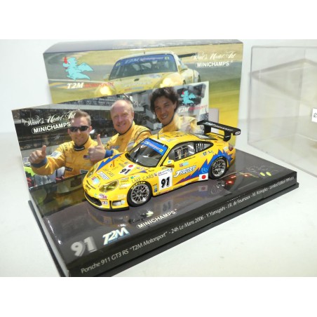 PORSCHE 911 GT3 RS N°91 LE MANS 2006 MINICHAMPS 1:43 Abd