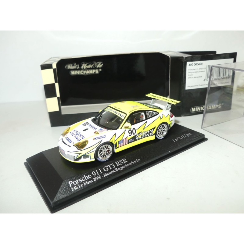 PORSCHE 911 GT3 RSR NÂ°90 LE MANS 2006 MINICHAMPS 1:43 Abd