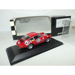 PORSCHE 911 CARRERA RS 2.8 N°63 LE MANS 1973 MINICHAMPS 1:43 Arrivée 10ème