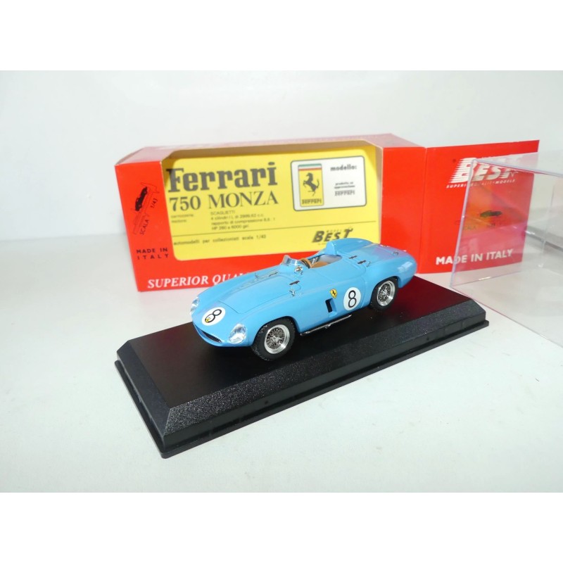 FERRARI 750 MONZA NÂ°8 PARIGI 1956 BEST 9126 1:43