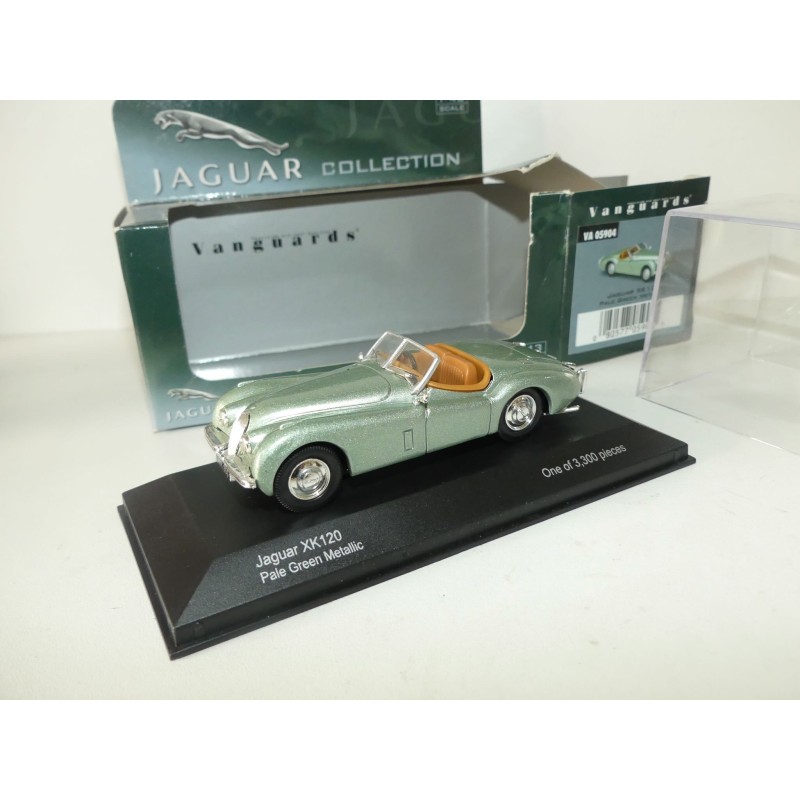 JAGUAR XK 120 Vert VANGUARDS VA05904 1:43 contreboite déchirée