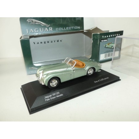 JAGUAR XK 120 Vert VANGUARDS VA05904 1:43 contreboite déchirée