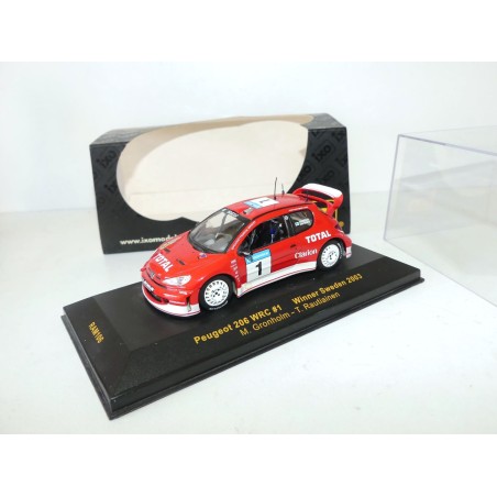 PEUGEOT 206 WRC RALLYE DE SUEDE 2003 GRONHOLM IXO RAM106 1:43 1er