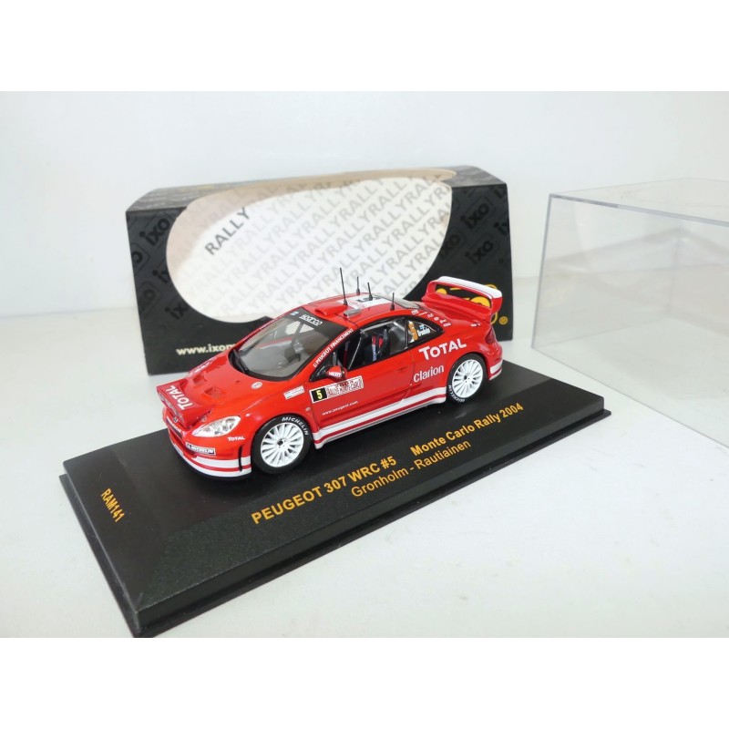 PEUGEOT 307 WRC RALLYE MONTE CARLO 2004 GRONHOLM IXO RAM141 1:43 1er