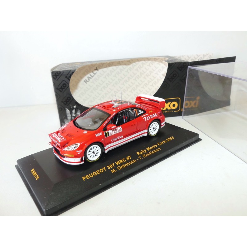 PEUGEOT 307 WRC RALLYE MONTE CARLO 2005 GRONHOLM IXO RAM170 1:43 5ème