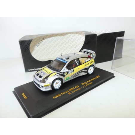 FORD FOCUS RS WRC RALLYE D'acropole 2005 HIRVONEN IXO RAM207 1:43 5Ã¨me