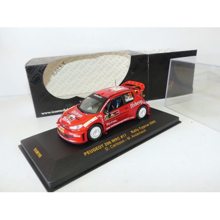 PEUGEOT 206 WRC RALLYE DE CHYPRES 2005 CARLSSON IXO RAM195 1:43 8Ã¨me