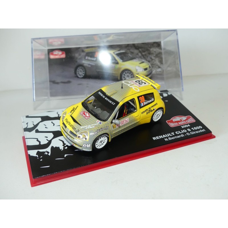 RENAULT CLIO S1600 RALLYE MONTE CARLO 2004 BERNARDINI ALTAYA 1:43 10Ã¨me