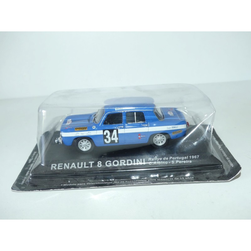 RENAULT 8 GORDINI RALLYE DU PORTUGAL 1967 ALBINO ALTAYA 1:43 16ème