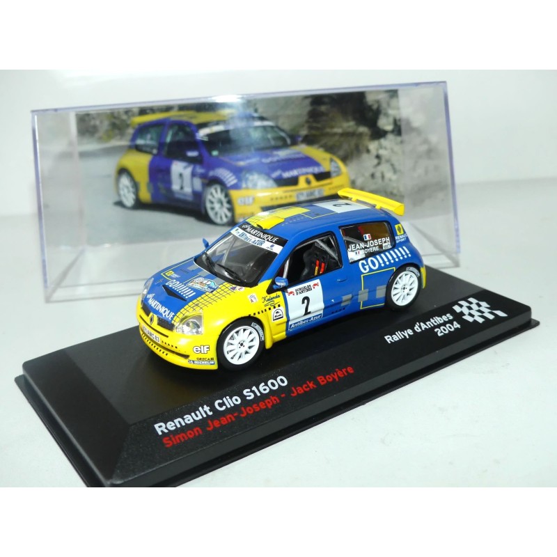 RENAULT CLIO SUPER 1600 S1600 RALLYE D'ANTIBES 2004 S.J. JOSEPH ALTAYA 1:43 1er