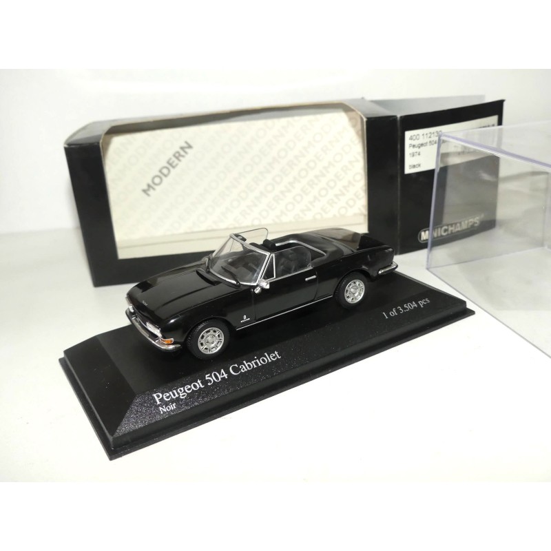 PEUGEOT 504 CABRIOLET 1974 Noir MINICHAMPS 1:43