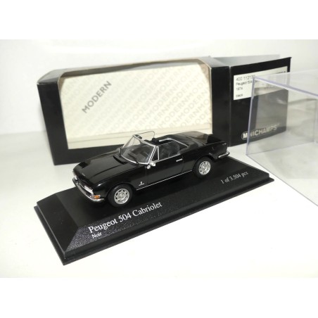 PEUGEOT 504 CABRIOLET 1974 Noir MINICHAMPS 1:43