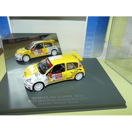 RENAULT CLIO S1600 RALLYE MONT BLANC 2004 MERCIER UNIVERSAL HOBBIES 1:43