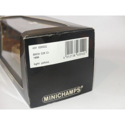 BMW SERIE 3 328 Ci 1999 Jaune Gold MINICHMAPS 1:43