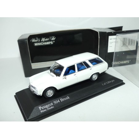 PEUGEOT 504 BREAK 1975 Blanc MINICHAMPS 1:43