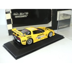 CHEVROLET CORVETTE C5-R GTS NÂ°63 MANS 2002 MINICHAMPS 1:43 ArrivÃ©e 11Ã¨me 1Ã¨r Cat