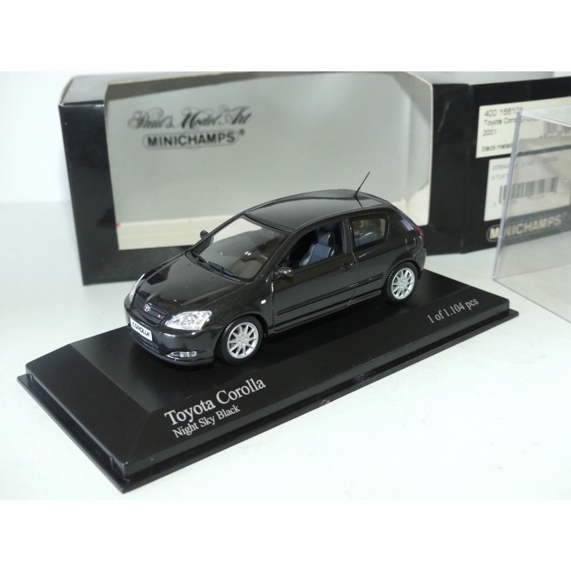 TOYOTA COROLLA 3 Portes Noir MINICHAMPS 1:43