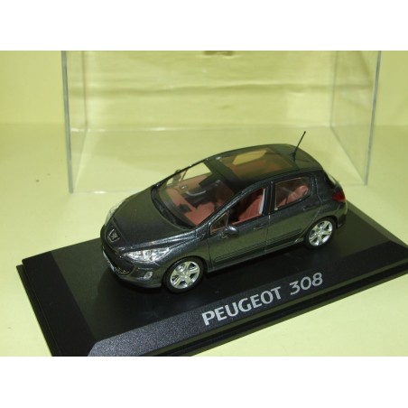 PEUGEOT 308 I Phase I 5 Portes Gris FoncÃ© NOREV 1:43