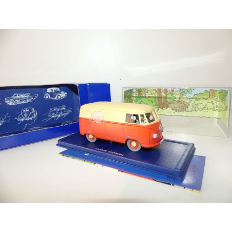 VOITURE TINTIN NÂ°32 VW COMBI L'AFFAIRE TOURNESOL ATLAS 1:43