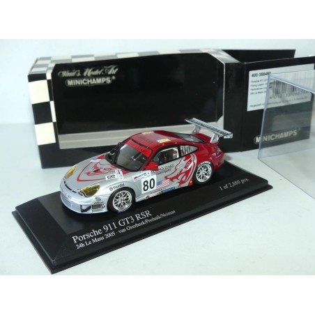 PORSCHE 911 GT3 RSR NÂ°80 LE MANS 2005 MINICHAMPS 1:43 13Ã¨me