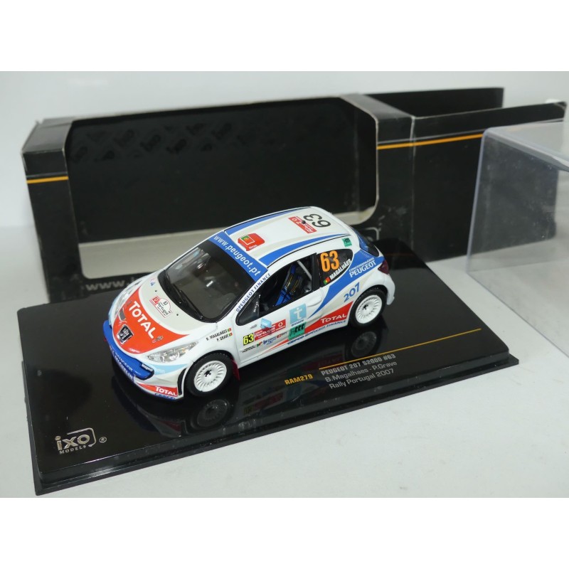 PEUGEOT 207 S2000 RALLYE DU PORTUGAL 2007 MAGALHAES IXO RAM279 1:43 imperfection
