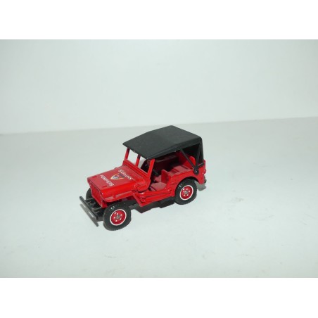 JEEP WILLYS SAPEURS POMPIERS SOLIDO 1:43 sans boite