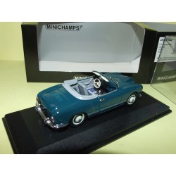 VW KARMANN GHIA CABRIOLET 1957 Bleu Seeblau MINICHAMPS 1:43