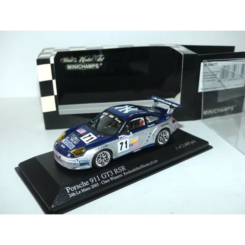 PORSCHE 911 GT3 RSR N°71 LE MANS 2005 MINICHAMPS 1:43