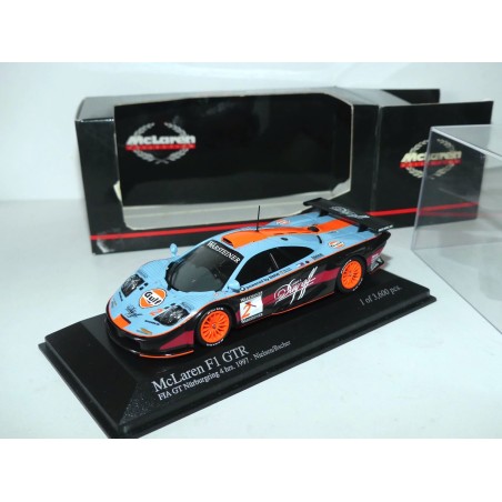 McLAREN F1 GTR GULF N°2 FIA GT NURBURGRING 1997 MINICHAMPS 1:43