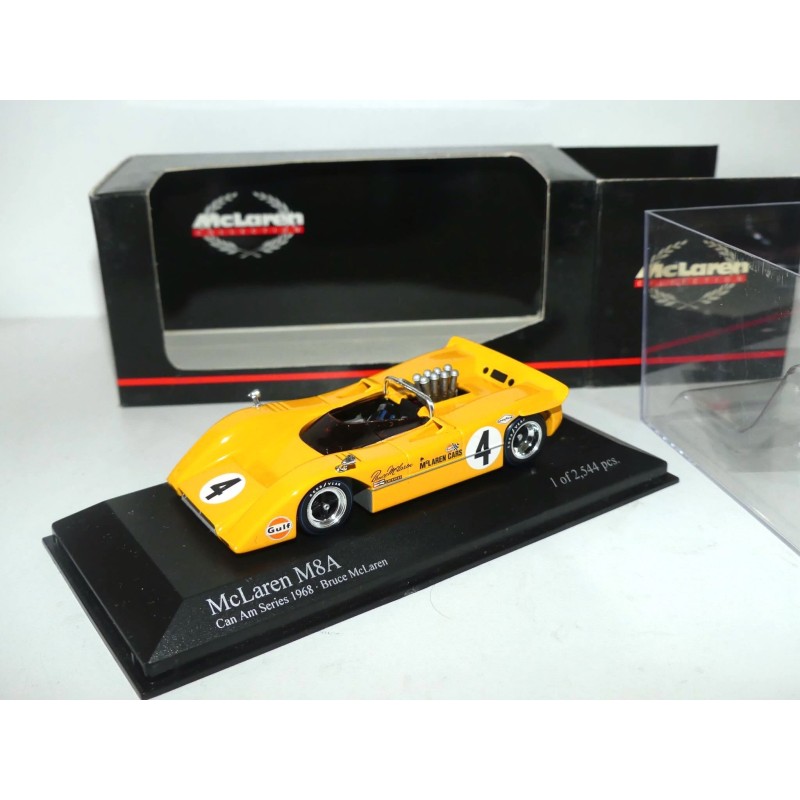McLAREN M8A N°4 CAN AM SERIE 1968 B. McLAREN MINICHAMPS 1:43
