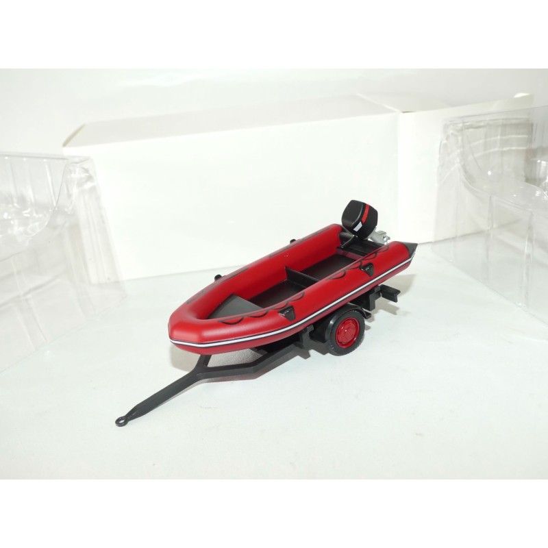 ZODIAC POMPIERS AVEC REMORQUE IXO PRESSE 1:43 blister