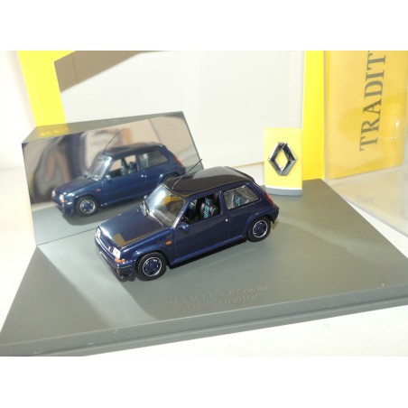 RENAULT 5 GT TURBO ALAIN OREILLE Bleu UNIVERSAL HOBBIES 1:43