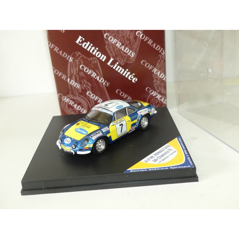 RENAULT ALPINE A110 RALLYE 24H DE CHAMONIX 1976 BELTOISE TROFEU COF09 1:43
