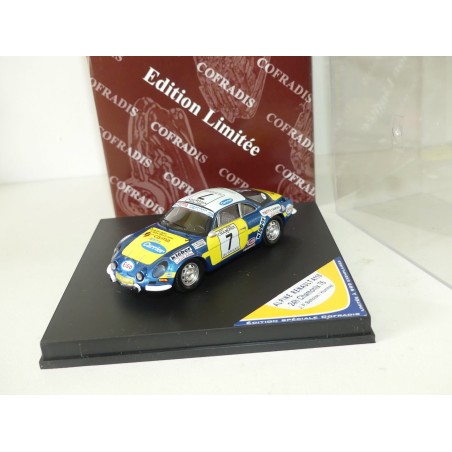 RENAULT ALPINE A110 RALLYE 24H DE CHAMONIX 1976 BELTOISE TROFEU COF09 1:43