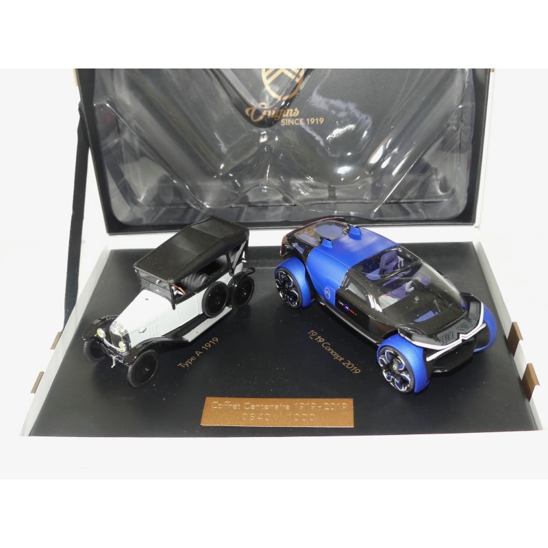 CITROEN TYPE A 1919 ET 1919 CONCEPT CAR 2019 Coffret NOREV 1:43