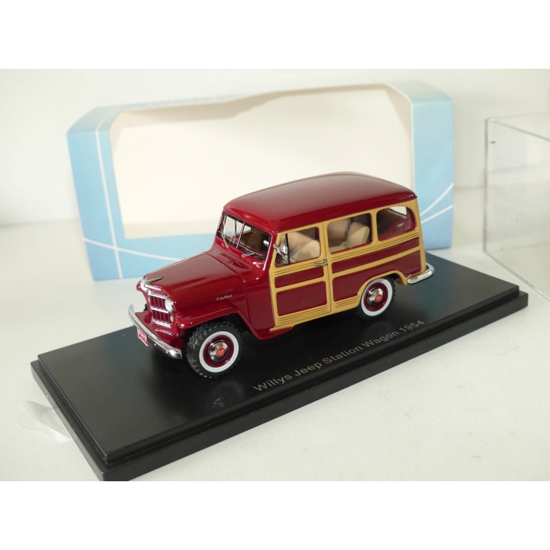 JEEP WILLYS STATION WAGON 1954 Woody Bordeaux NEO 1:43