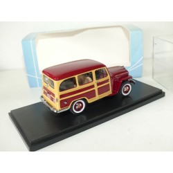 JEEP WILLYS STATION WAGON 1954 Woody Bordeaux NEO 1:43
