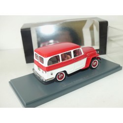 JEEP WILLYS STATION WAGON 1954 Rouge et Blanc NEO 1:43