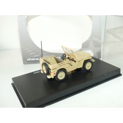 VEHICULE MILITAIRE JEEP WILLYS AFRIQUE DU NORD 1942 ATLAS 1:43