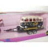 FORD PICK UP AVEC REMORQUE ET VW COMBI CARARAMA 1:43