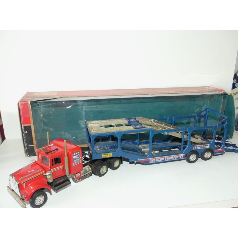 CAMION KENWORTH TRANSPORTEUR DE VOITURE Made in Japan EIDAI CO 1:43 boite abimée