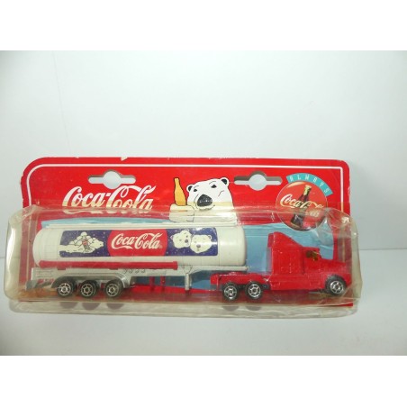 CAMION KENWORTH AVEC CITERNE PUB COCA COLA MAJORETTE 1:87